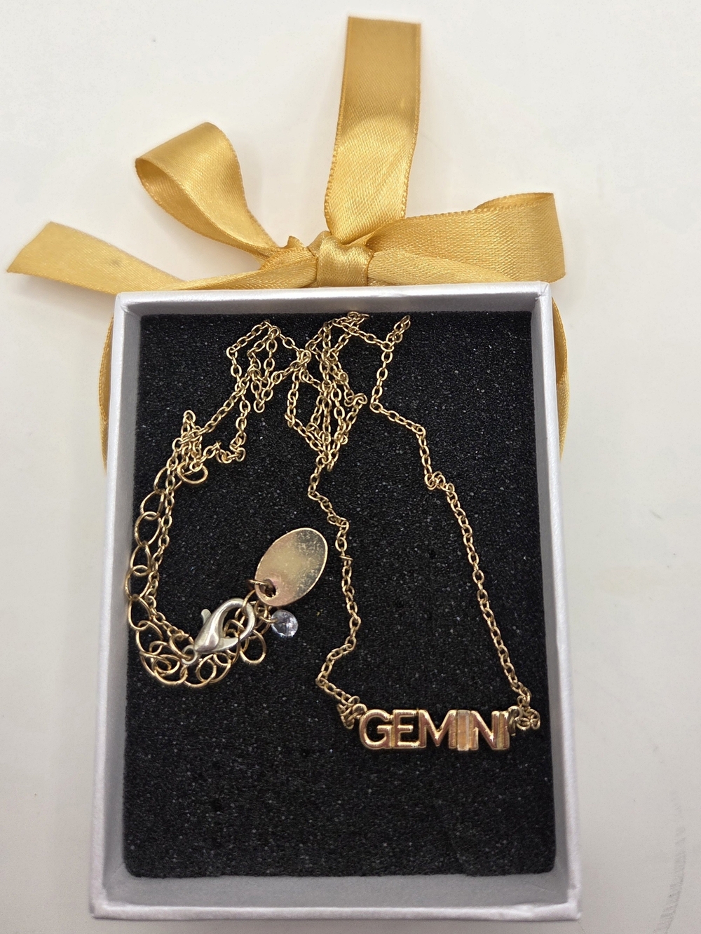 Gold Gemini Bar necklace